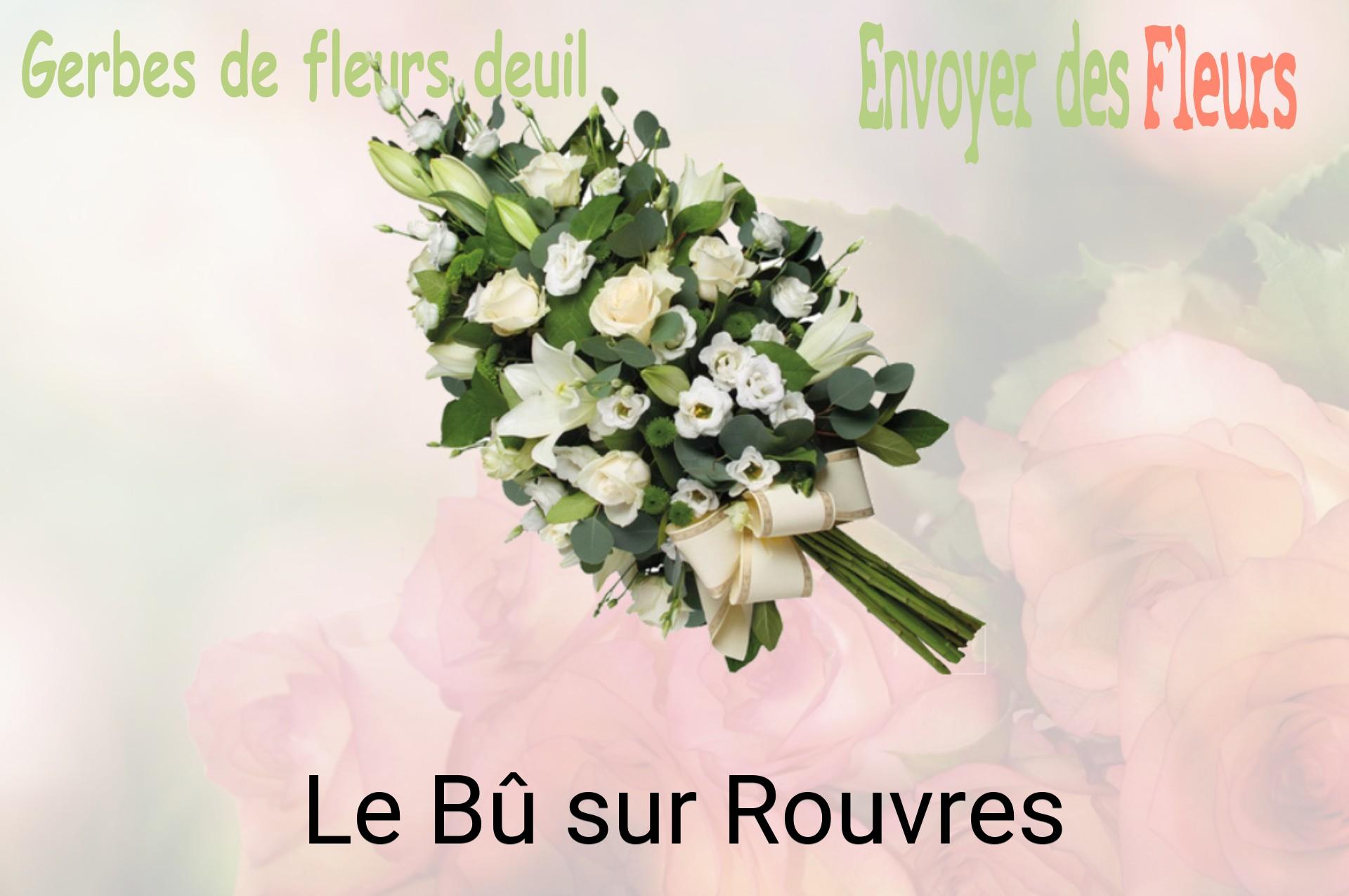 Gerbe de fleurs de deuil livrée à Le Bû-sur-Rouvres